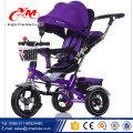 2015 best-seller bebê triciclo made in China / comprar triciclo para crianças de Yimei bicicleta / 3 rodas empurrar ao longo do trike com dossel